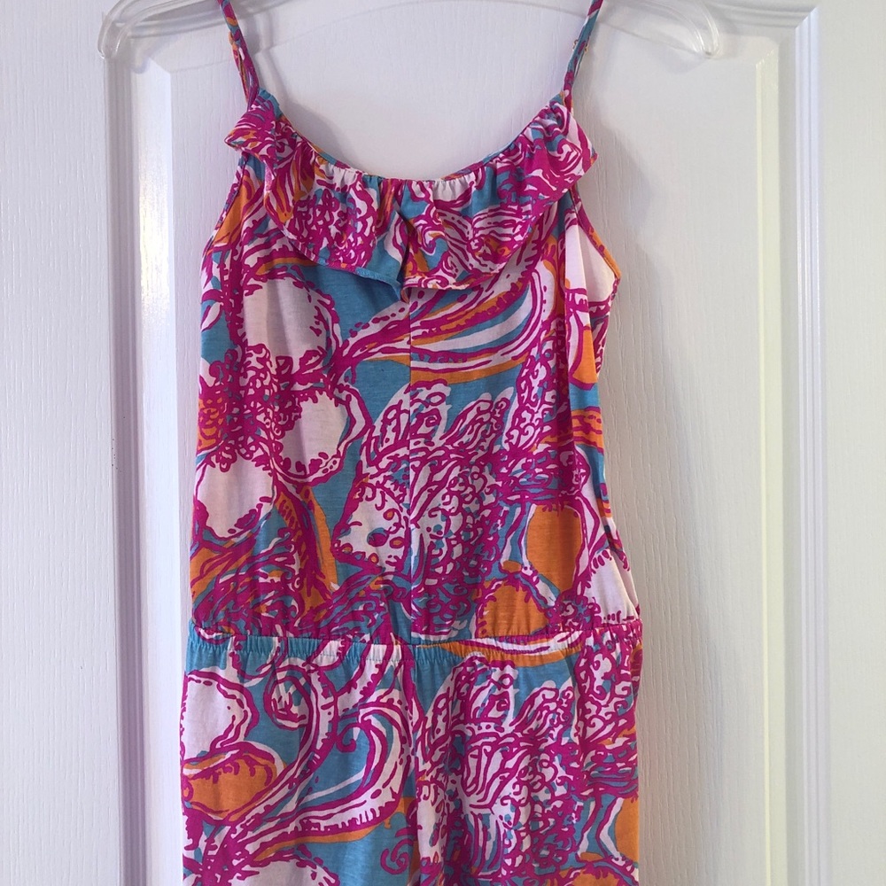 Girls LILY PULITZER Pink Romper XL 12/14 Extra Large